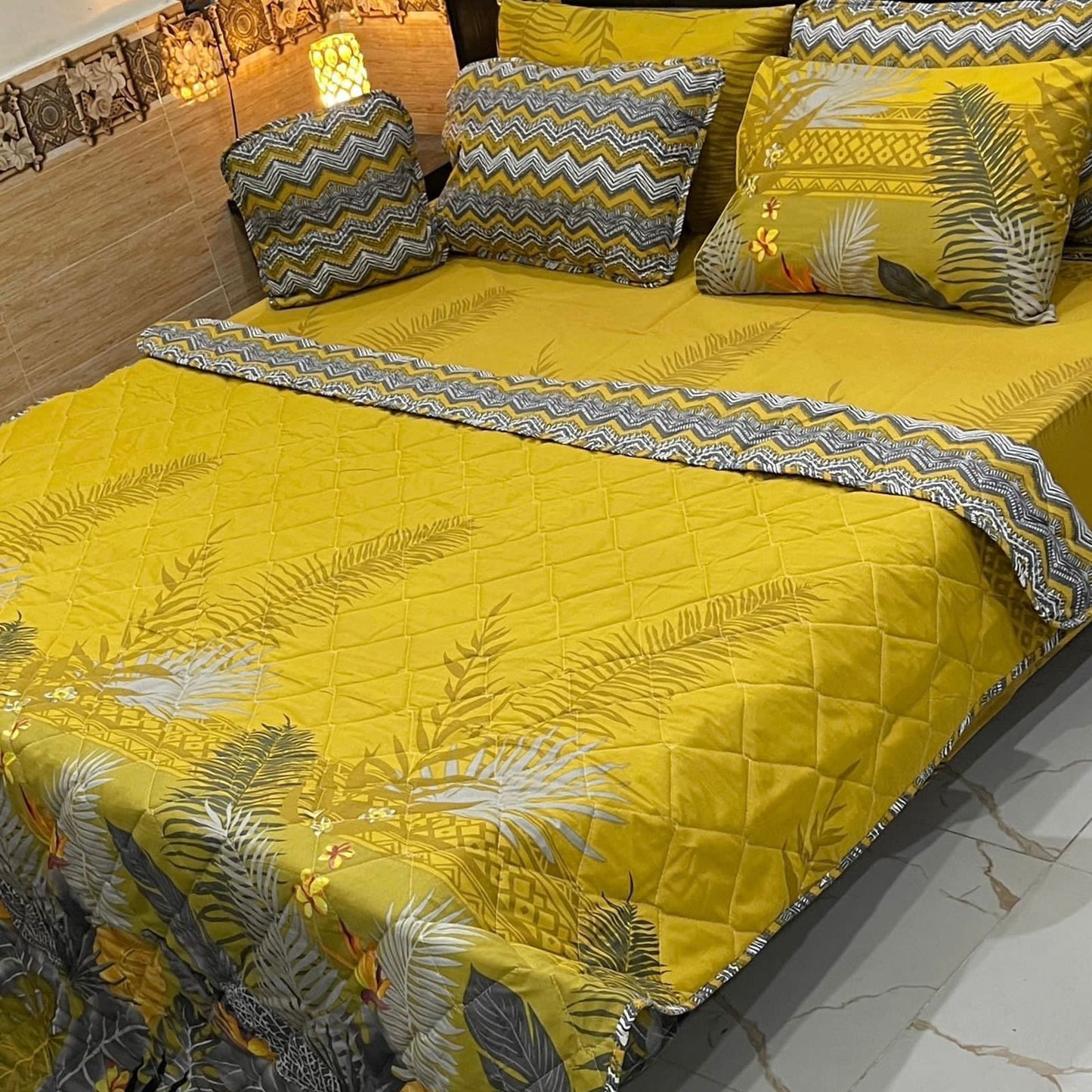 Yellow Color Bed Sheet
