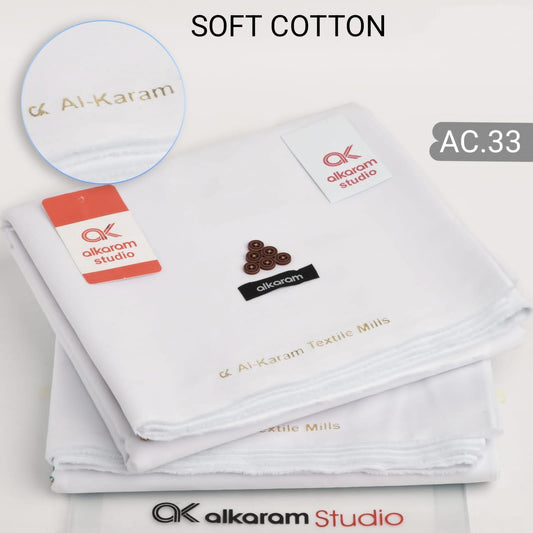 White Color Soft Cotton By Al-Karam