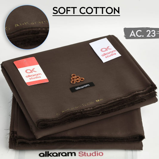 Dark-Brown Color Soft Cotton By Al-Karam