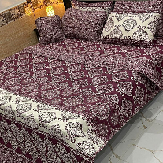 Purple Flower Bed Sheet