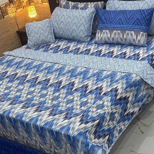 Blue Line Bed Sheet