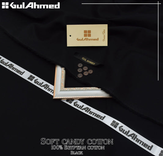 Black Color Gul Ahmed Soft Cotton